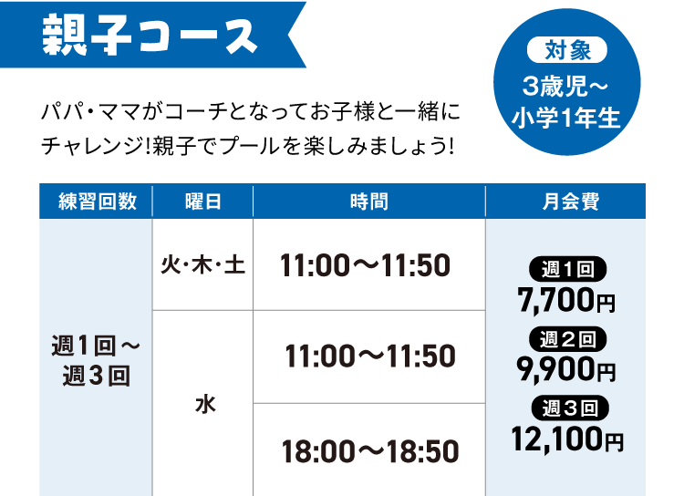 親子コース