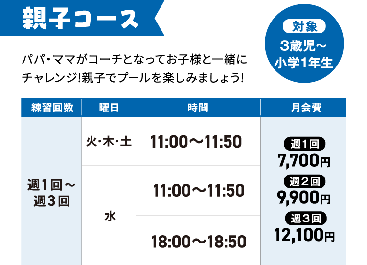 親子コース