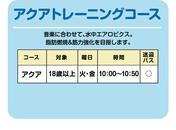 アクアトレーニングコース