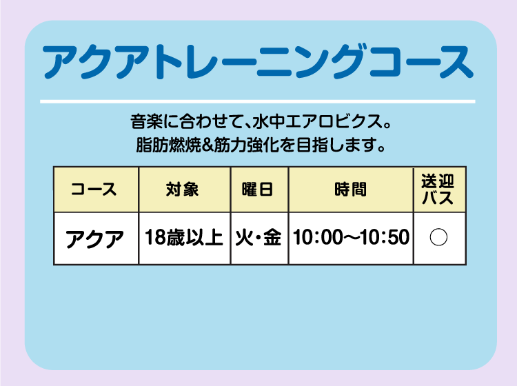 アクアトレーニングコース