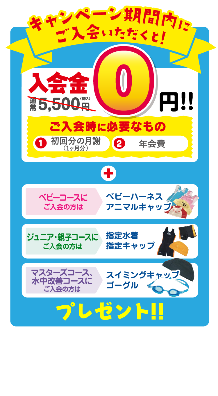 入会特典