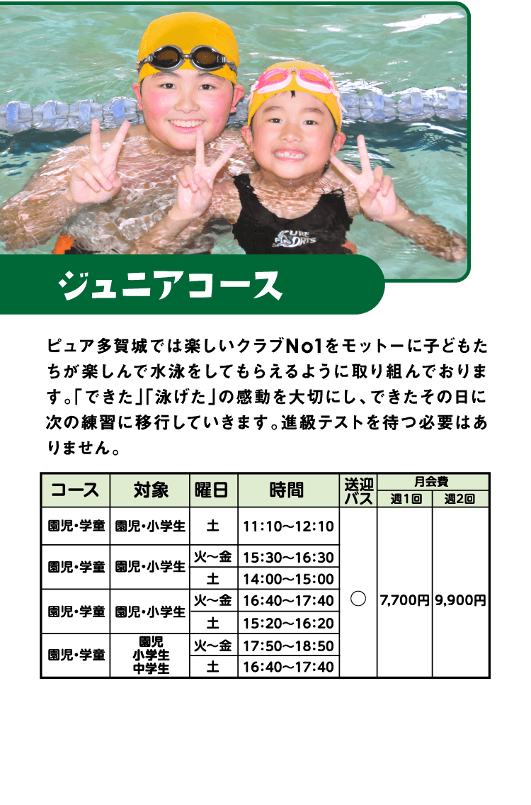 ジュニアコース