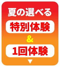 夏の選べる特別体験&1回体験